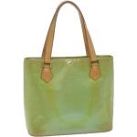 Vintage Hållbara Gröna Tote bags från Louis Vuitton på rea med Mobilficka i Lack för Damer 