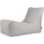 Lounge Colorin OEKO-TEX® sittsäck liggfåtölj lämplig för utomhusbruk (Färg: Silver)