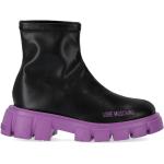 Ekologiska Svarta Ankle-boots från Moschino Love Moschino på rea i Fleece för Damer 