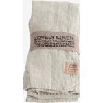 Lovely Linen - Servett Lovely i tvättat lin, 4-pack - Grå