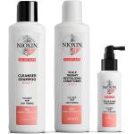 Professional Shampoo & Balsam-set från Nioxin System 3 med Antioxidanter för Färgat hår mot Håravfall med Fylligare effekt 700 ml 