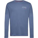 Blåa Långärmade Långärmade T-shirts från Tommy Hilfiger i Storlek S 