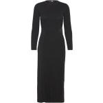Knälånga Svarta Jerseyklänningar från Karl Lagerfeld i Storlek XS i Jerseytyg för Damer 