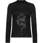 Svarta Stickade tröjor från Karl Lagerfeld i Storlek XS 