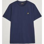 Ekologiska Mörkblåa Kortärmade Kortärmade T-shirts från Lyle & Scott i Storlek L för Herrar 