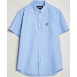 Blåa Kortärmade Kortärmade skjortor från Lyle & Scott i Storlek M med Button down i Bomull för Herrar 