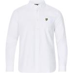 Vita Långärmade Långärmade skjortor med broderi från Lyle & Scott i Storlek XXL med Button down i Bomull 