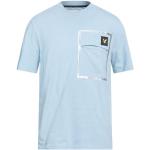 Hållbara Ekologiska Ljusblåa Kortärmade Kortärmade T-shirts från Lyle & Scott på rea i Storlek M i Jerseytyg för Herrar 