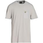 Ljusgråa Kortärmade Kortärmade T-shirts från Lyle & Scott på rea i Storlek XL i Bomull för Herrar 