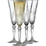 Vita Champagneglas från Lyngby Glas Melodia 4 delar i Glas 