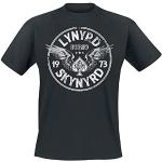 Lynyrd Skynyrd Black Freebird '73 vingar män t-shirt svart band merch, band, svart, L