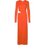 Maxilånga Orange Cut out klänningar från Calvin Klein i Storlek XS i Jerseytyg för Damer 