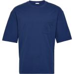 Blåa Kortärmade Kortärmade T-shirts från Filippa K i Storlek S 