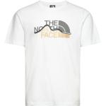 M S/S Mountain Line Tee Sport T-shirts Short-sleeved White The North Face