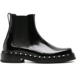 Svarta Chelsea-boots från Valentino Garavani Rockstud i storlek 42,5 med Fyrkantig tå i Kalvskinn för Herrar 