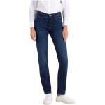 Blåa Slim fit jeans från MAC Mode Angela i Storlek M i Denim för Damer 