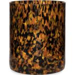 Leopard-mönstrade Svarta Glasvaser i Glas 