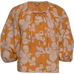 Orange Långärmade Långärmade blusar i Storlek S för Damer 