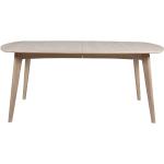 Skandinaviska Vita Ovala matbord från SoffaDirekt för 6 personer i Ek 