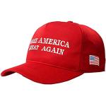 MAGA Hat Make America Great Again Donald Trump slogan med USA-flagga keps justerbar 2024 Keep America Great Baseball Hat, röd, M