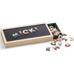 Magnetbokstäver + Låda, Senses Toys Puzzles And Games Puzzles Pedagogical Puzzles Multi/patterned Micki Leksaker