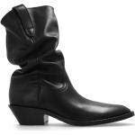 Svarta Ankle-boots från Maison Martin Margiela med Slip-on med Klackhöjd 5cm till 7cm i Läder för Damer 