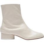 Vita Ankle-boots från Maison Martin Margiela på rea med Klackhöjd till 3cm i Kalvskinn för Damer 
