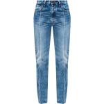 Blåa Slim fit jeans från Maison Martin Margiela på rea i Denim för Damer 