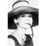 Malerifabrikken - Poster Audrey Hepburn 2 - Svart - 50X70