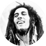Malerifabrikken - Tavla Bob Marley - Svart - 40X40