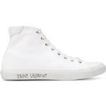 Vita Höga sneakers från Saint Laurent Paris i storlek 42,5 med rundad tå i Gummi för Herrar 
