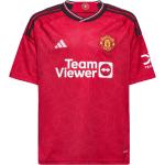 Röda Manchester United T-shirts för barn från adidas Performance i Jerseytyg 