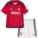 Röda Manchester United T-shirts för barn från adidas Performance i Storlek 92 