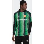 Tropikmönstrade Gröna Manchester United Träningströjor från adidas på rea i Storlek S i Polyester för Herrar 