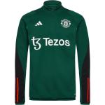 Gröna Manchester United Tränings hoodies från adidas Performance i Storlek XS 