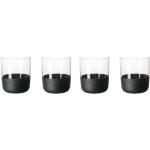 Svarta Whiskyglas från Villeroy & Boch Manufacture Rock 4 delar i Glas 
