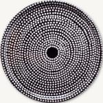 Svarta Runda brickor från Marimekko Fokus med diameter 46cm i Trä 