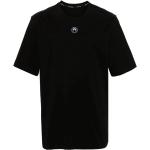 Marine Serre Svart Crescent Moon Bomull T-shirt Black, Herr