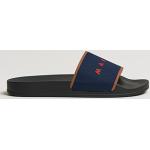 Mörkblåa Slip in-sandaler från Marni i storlek 45 i Textil 