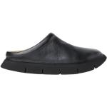 Svarta Slip in-sandaler från MARSÈLL på rea med rundad tå i Läder 