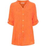 Orange Kostymskjortor på rea i Storlek S med V-ringning för Damer 