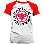 Marvel Girlie T-Shirt Captain Marvel Round Shield