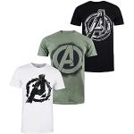 Marvel Herr Avengers Pack A T-Shirt, Multi, Medium
