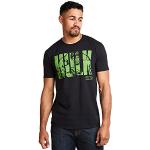 Marvel Herr Hulk text T-shirt, Svart (Svart Sv), L
