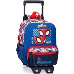 Blåa Spiderman Ryggsäckar med hjul för Pojkar 