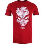 Röda Spiderman T-shirts i Storlek XXL för Herrar 