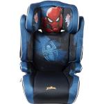 Marvel Spindelmannens bilstol med ISOFIX barnsäkerhetsfäste med höjd 100–150 cm med spindelmannen superhjältegrafik på blå bakgrund