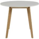 Vita Runda matbord från Homeroom med diameter 90cm i Björk 