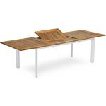Matbord Nydala Förlängningsbart 200-280x96 cm Teak/Vit - Hillerstorp