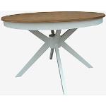 Vita Runda matbord från Homeroom för 6 personer med diameter 120cm i Ek 